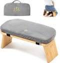 Meditation Bench Bamboo Folding Kneeling Stool - Stable Comfort