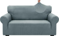 Jacquard Couch Cover for 2 Cushion Loveseat - High Stretch Protector