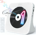 Desktop CD Player Portable with Bluetooth - Compact HiFi CD Player