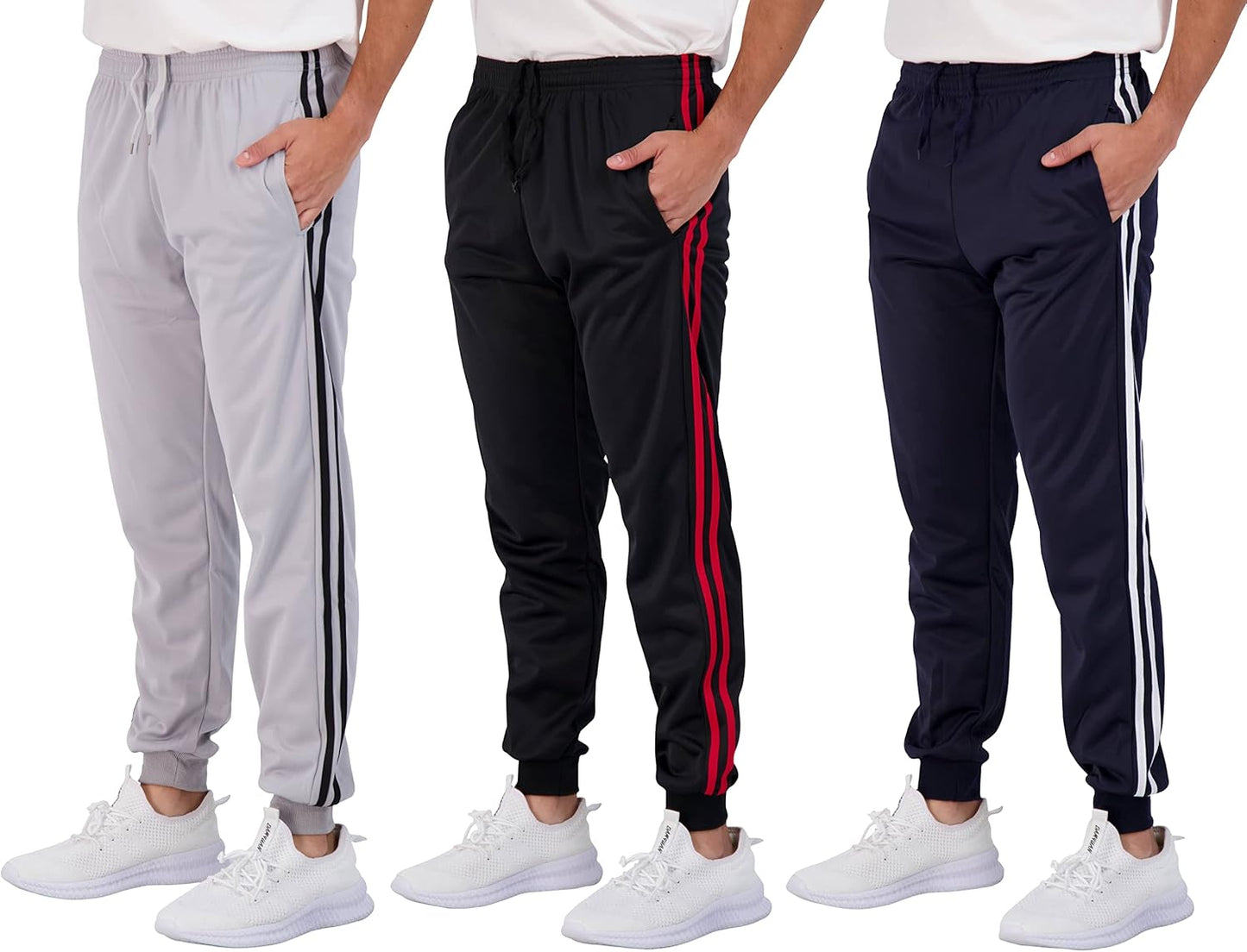 Boys Joggers with Pockets: Real Essentials 3 Pack for Kids