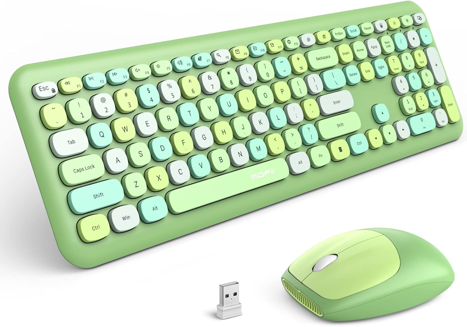 MOFii Wireless Keyboard and Mouse Combo for Fun Office Work
