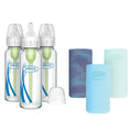 Anti-Colic Options+ Narrow Glass Baby Bottles 3-Pack - Glass, Silicone