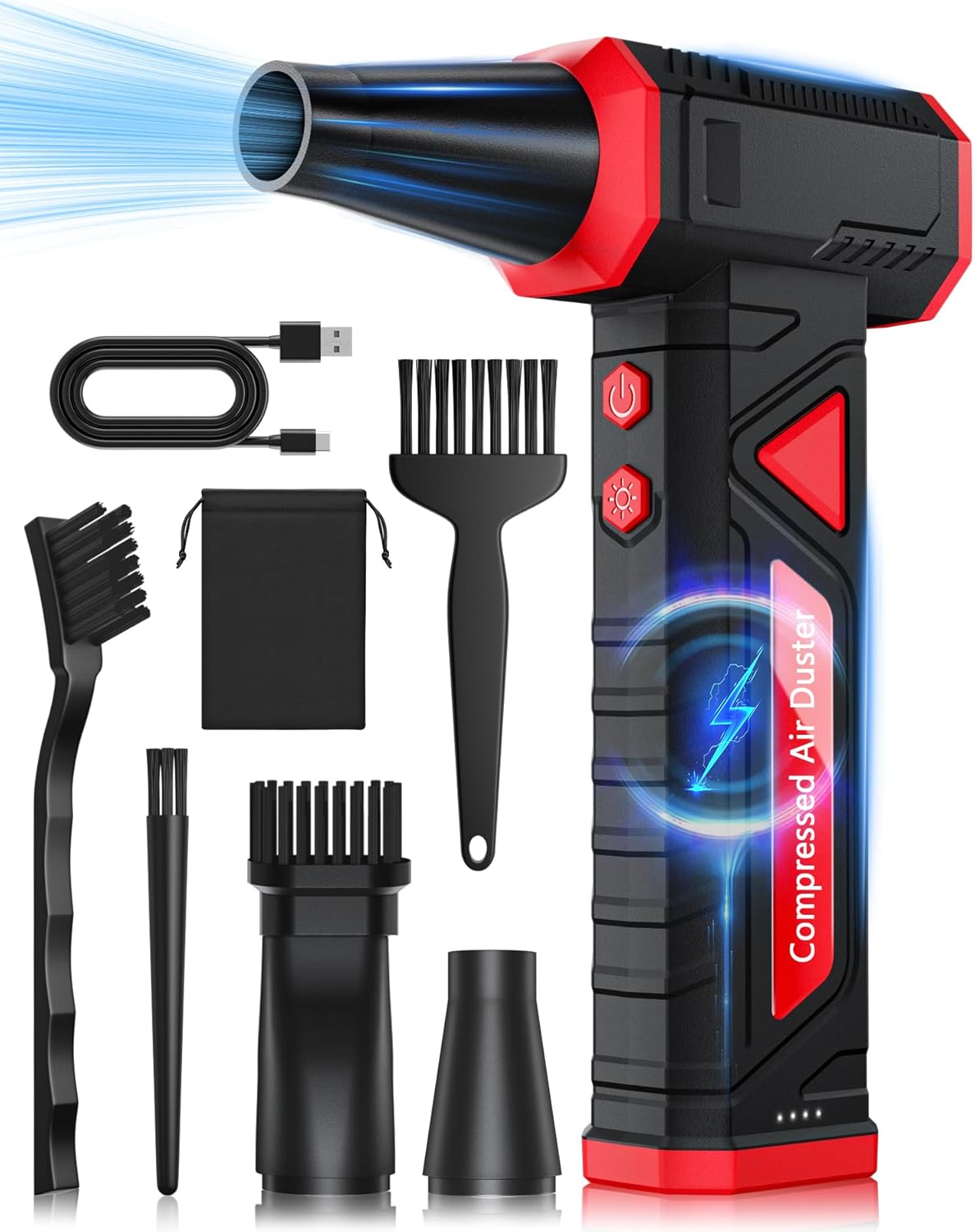 Compressed Air Duster for Deep Cleaning - 150,000 RPM Power