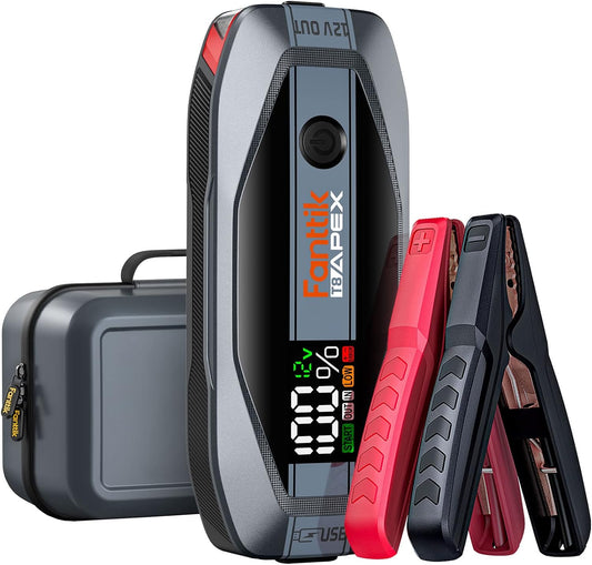 2000A Jump Starter: Power Up 8.5L Gas/6L Diesel
