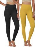 Buttery Soft Lounge Yoga Leggings 2-Pack - High Waist Comfort all