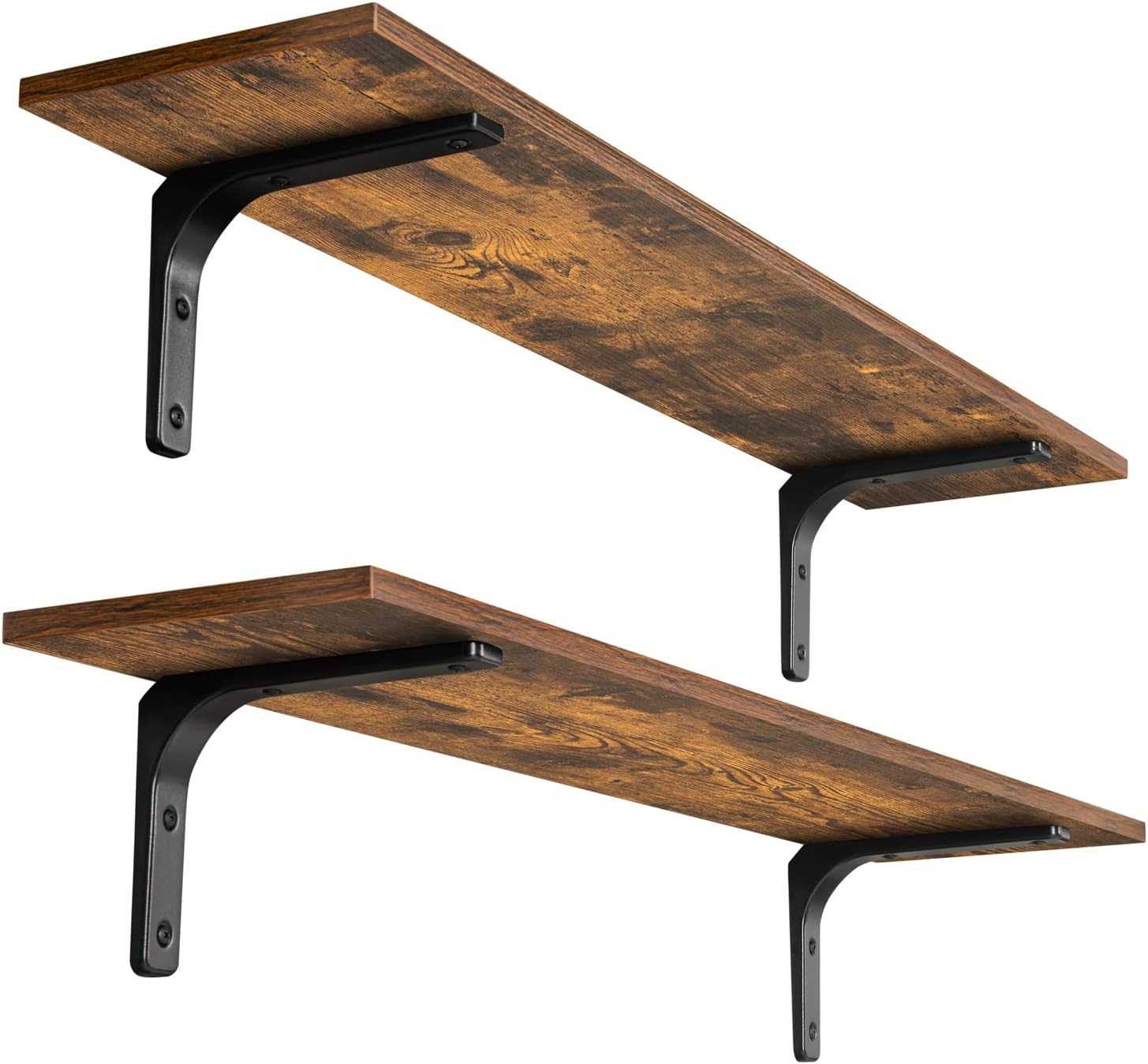 DINZI LVJ Long Wall Shelves Set of 2 for Extra Storage Space