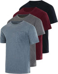 Men's Cotton Performance 4-Pack Pocket T-Shirt - Athletic Fit