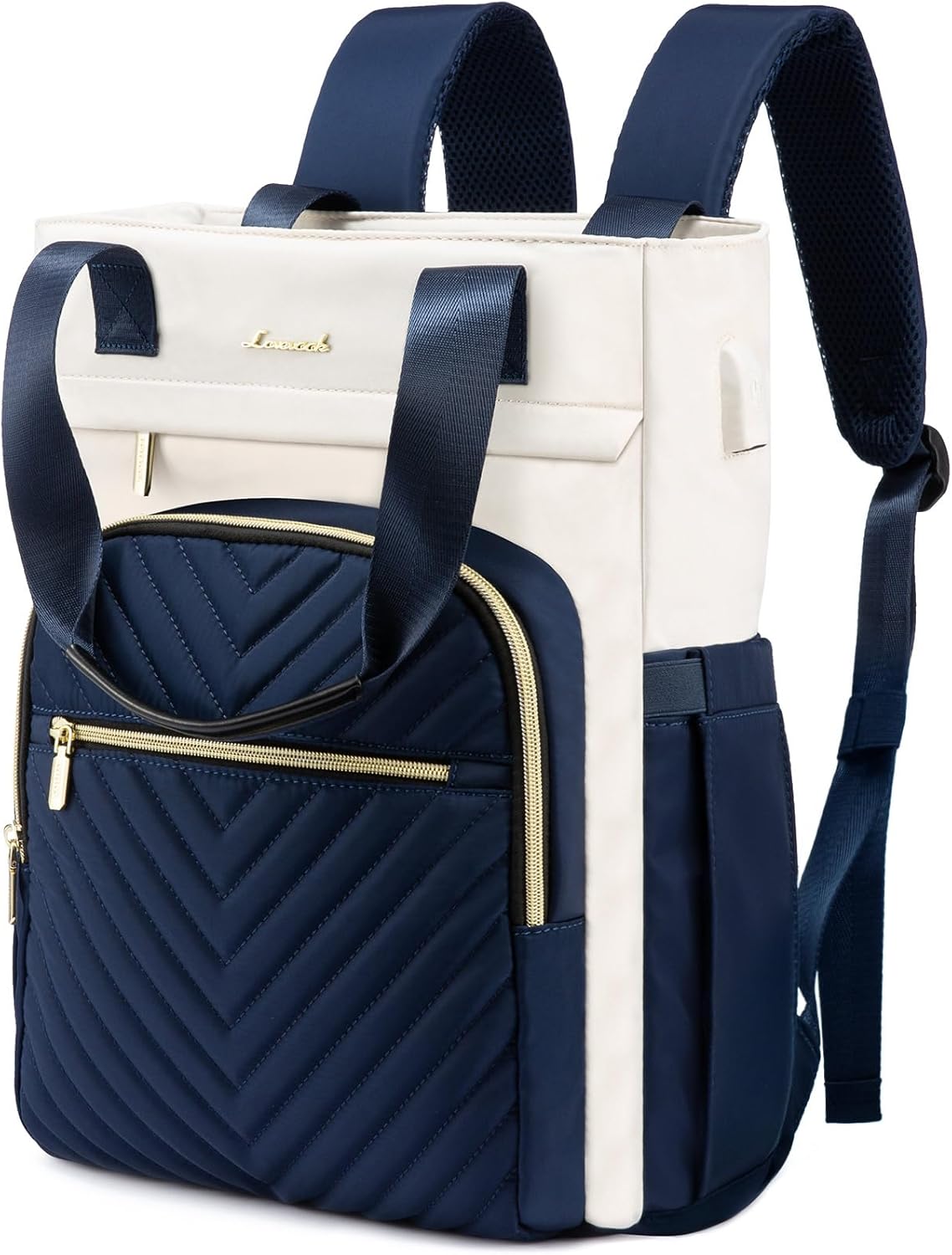 LOVEVOOK Laptop Backpack for Women with USB Port and Waterproof Design