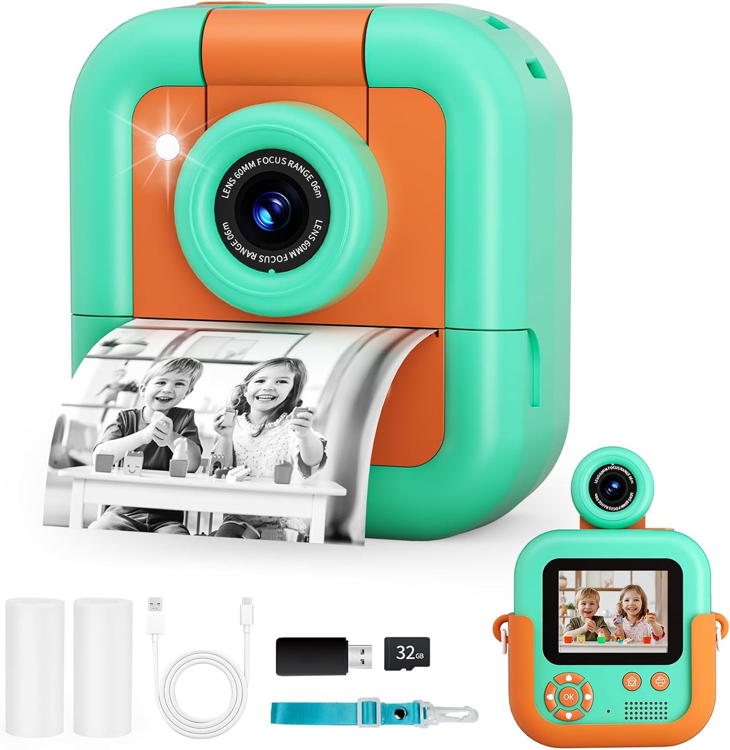 Makolle Instant Print Kids Camera - Capture Memories Instantly!