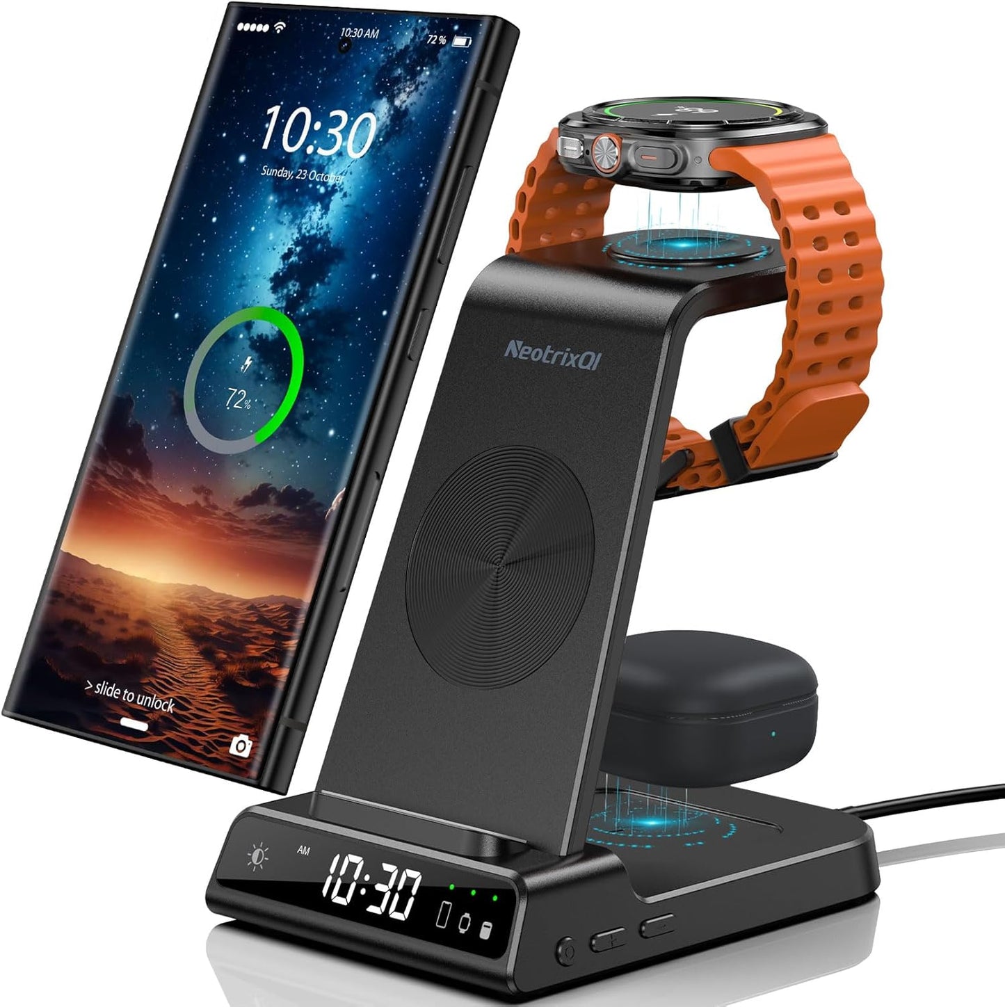 3-in-1 Samsung Wireless Charger Station - Fast Charging