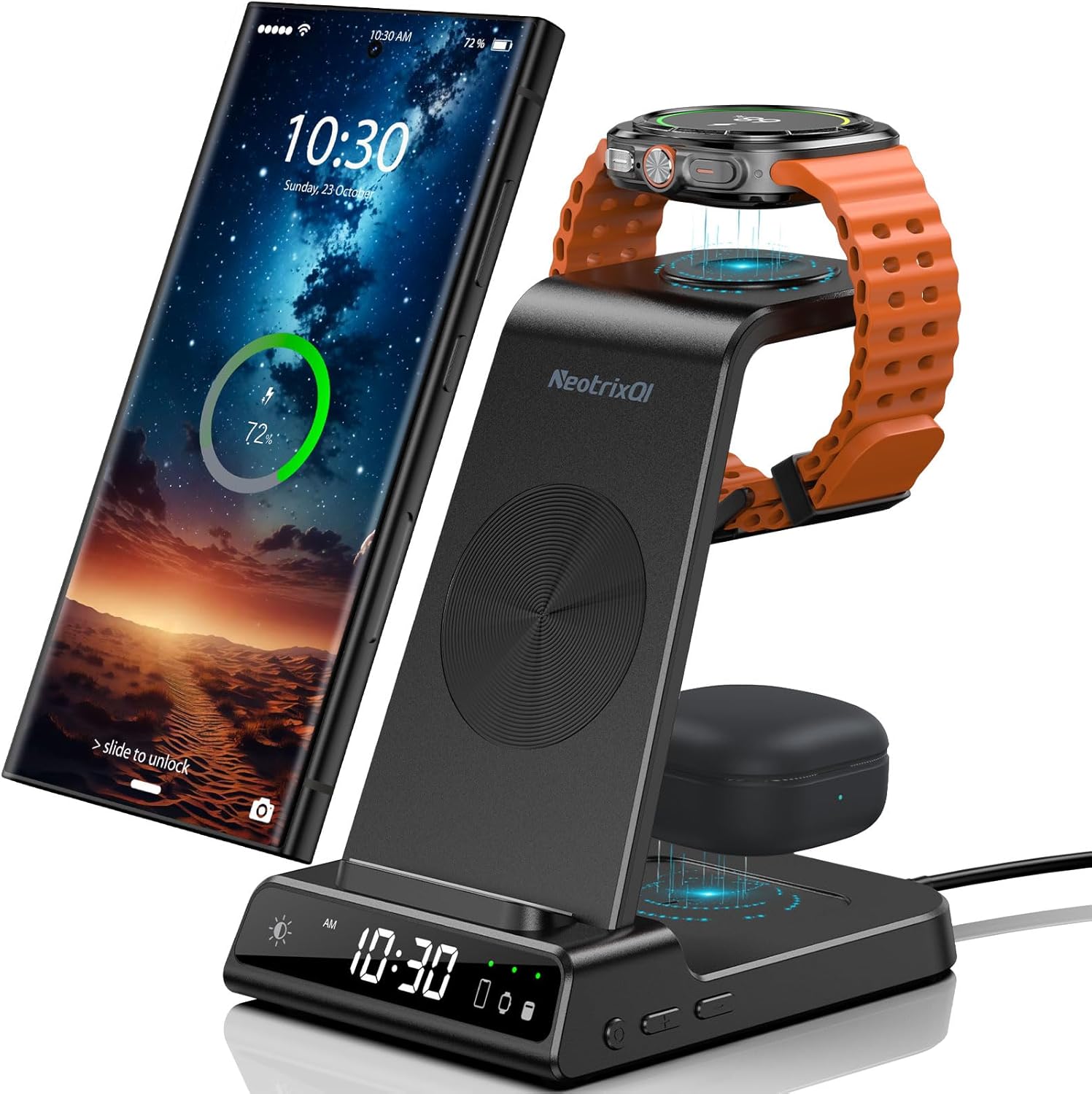 3-in-1 Samsung Wireless Charger Station - Fast Charging