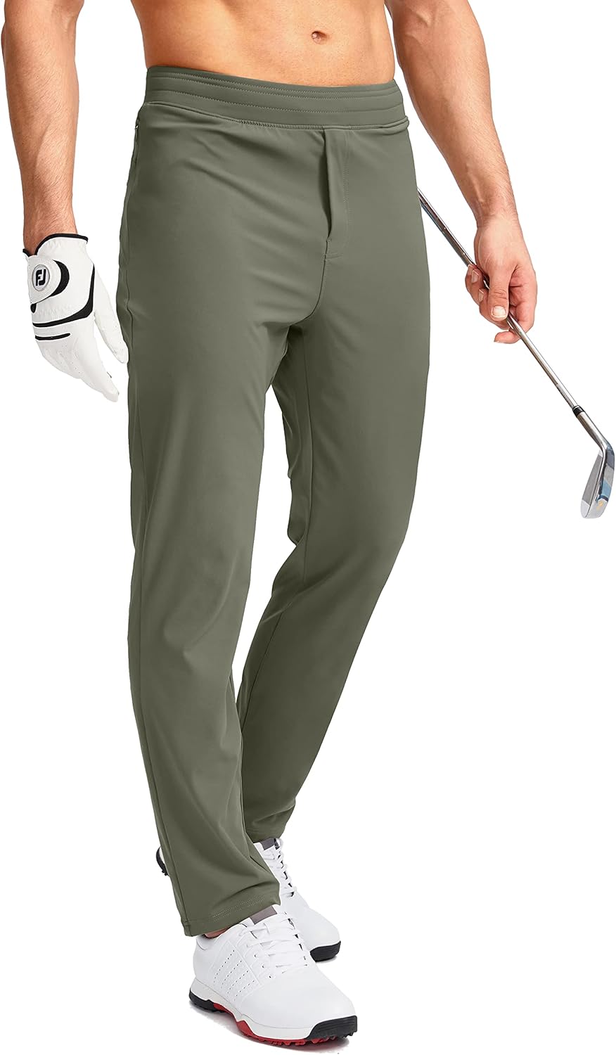 Pudolla Men's Golf Pants Stretch Sweatpants for Comfort & Style