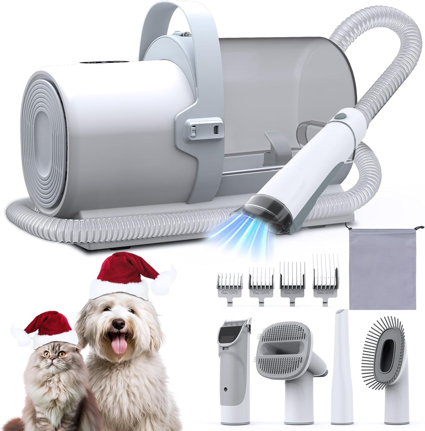 Dog Grooming Vacuum with 5 Tools for Shedding and Cleaning