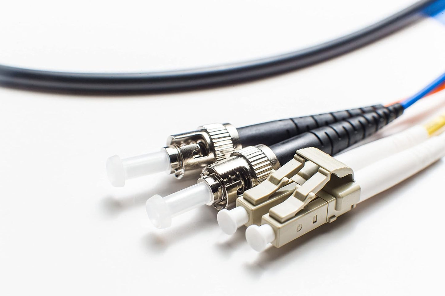 FiberCablesDirect LC ST OM4 Indoor/Outdoor Fiber Optic Cable