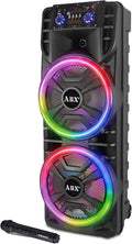Audiobox ABX-214R Dual 12in Portable Bluetooth Speaker - Loud