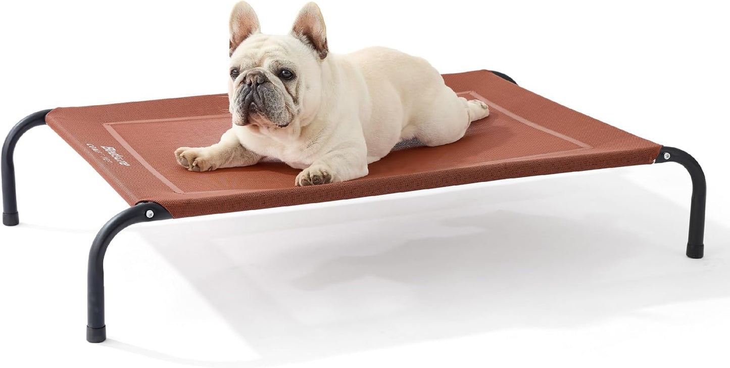 Medium Elevated Cooling Outdoor Dog Bed for All Seasons Comfort
