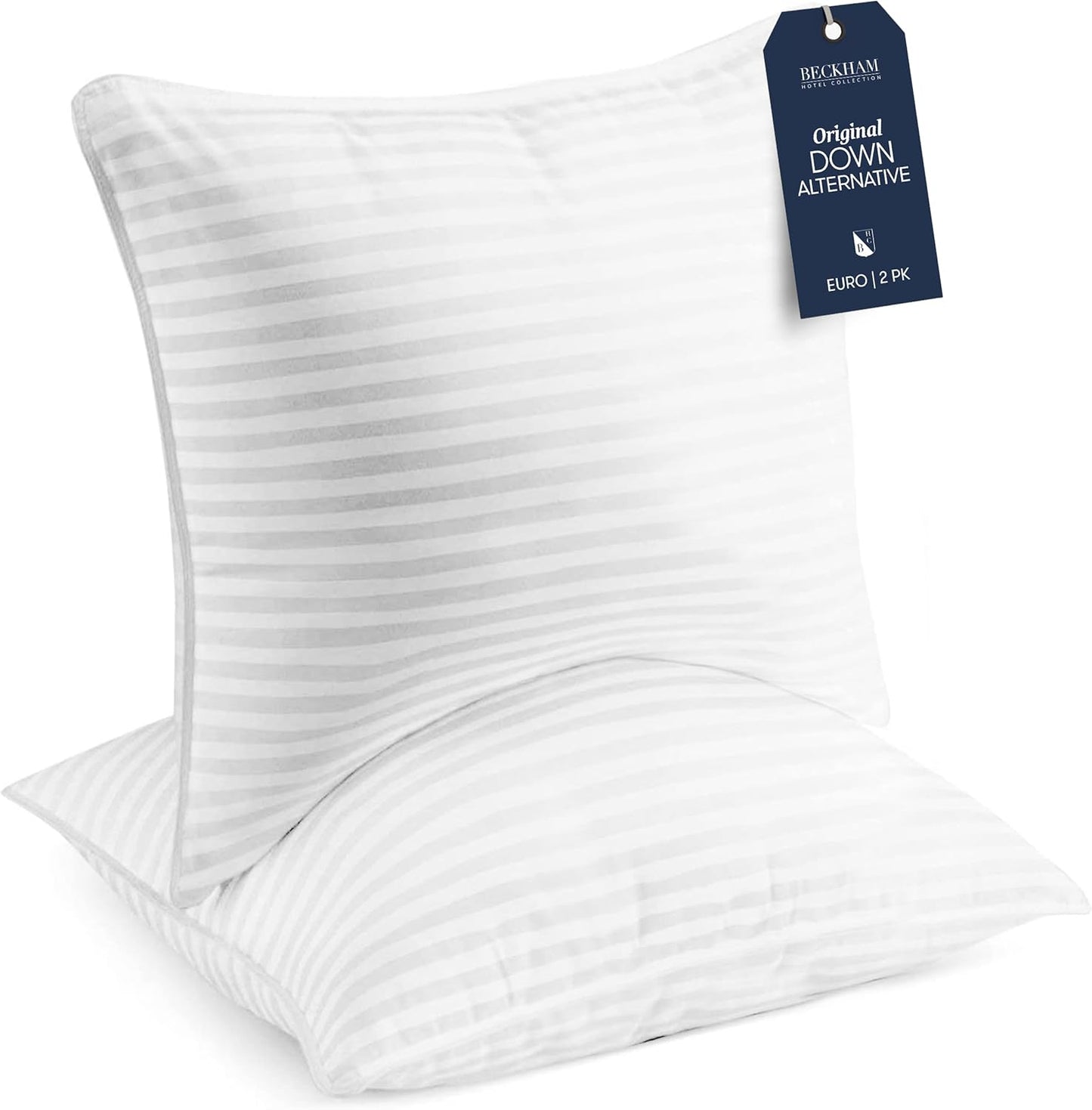 Beckham Hotel Collection Euro Size Throw Pillows for Comfort