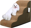 Dog Stairs for Small Dogs, 4-Step High Density Foam Ramp