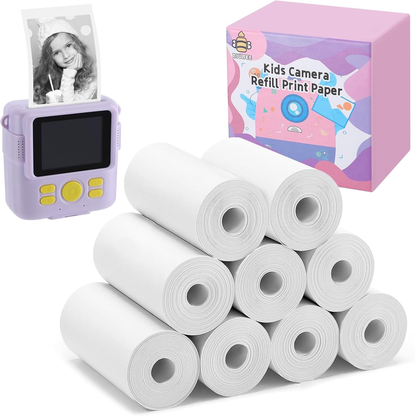 Instant Print Refill Paper for Kids Cameras - Biubee