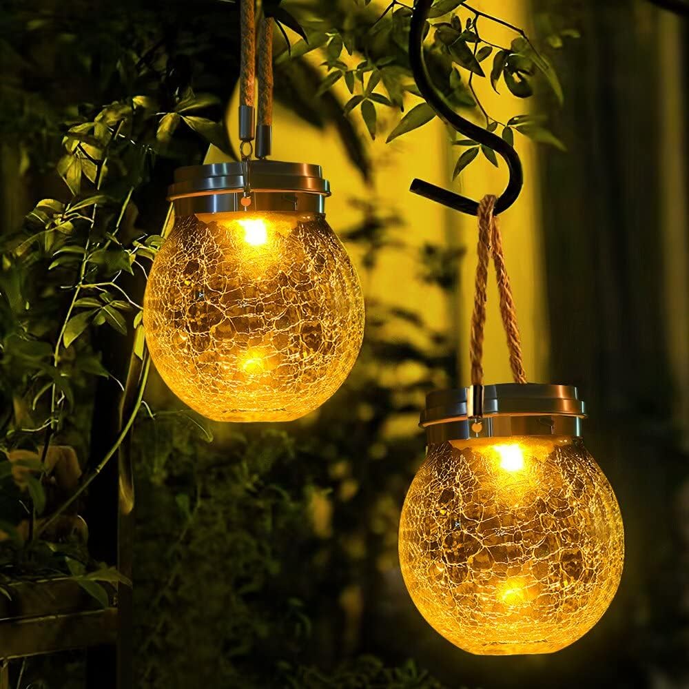 DBF Solar Lanterns Outdoor Waterproof for Garden and Patio Decor