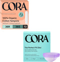 Organic Cotton Applicator Tampons and Reusable Menstrual Disc Bundle