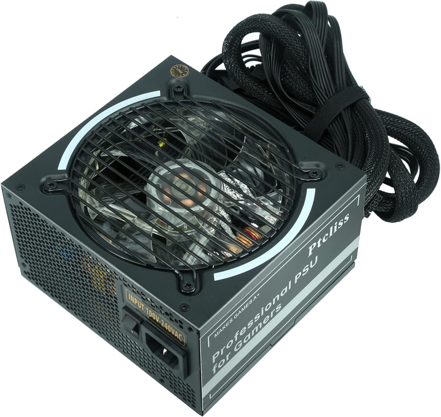 650W GD650S ATX Gaming PC Power Supply with RGB LED Fan
