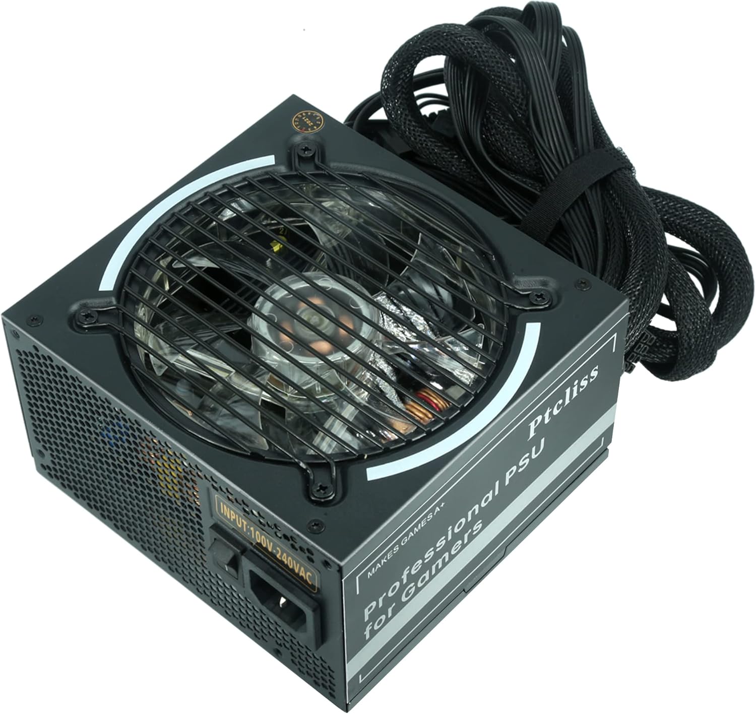 650W GD650S ATX Gaming PC Power Supply with RGB LED Fan