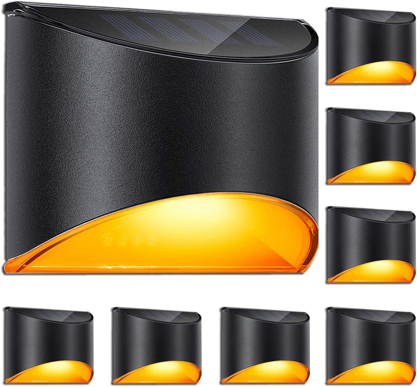 LeiDrail Solar Fence Lights - Waterproof LED Step Lights for Outdoors