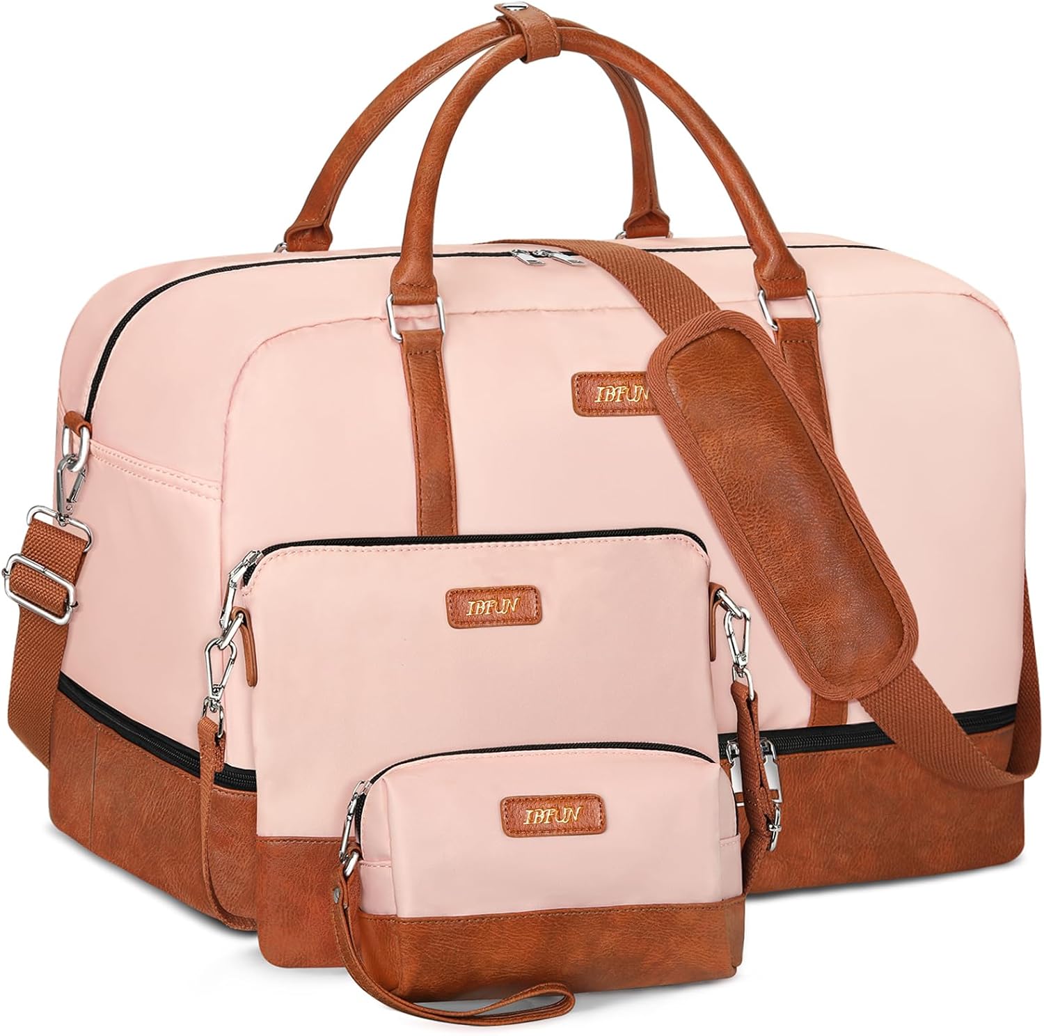 IBFUN Weekender Bags for Women - Stylish Travel Duffle Set