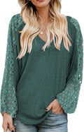 Boho Tops for Women Long Sleeve V Neck Blouses - Flowy Fall Style