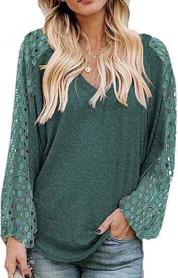 Beyove Boho Tops for Women - Stylish Balloon Sleeve Blouses
