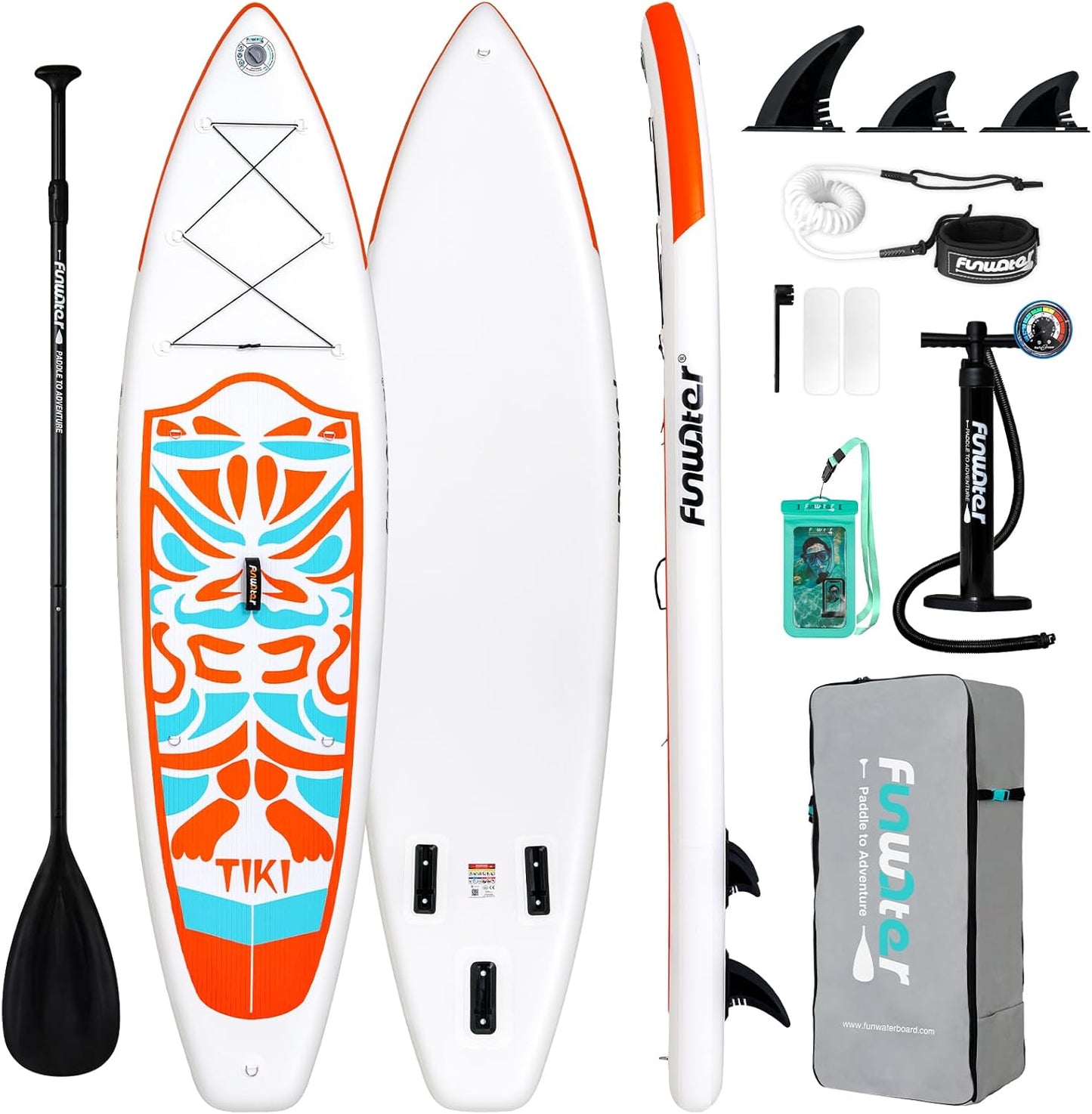 FunWater Inflatable Ultra-Light Paddle Board for All Skill Levels