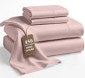 LANE LINEN California King Bed Sheets 450 TC Soft Sateen - Cooling