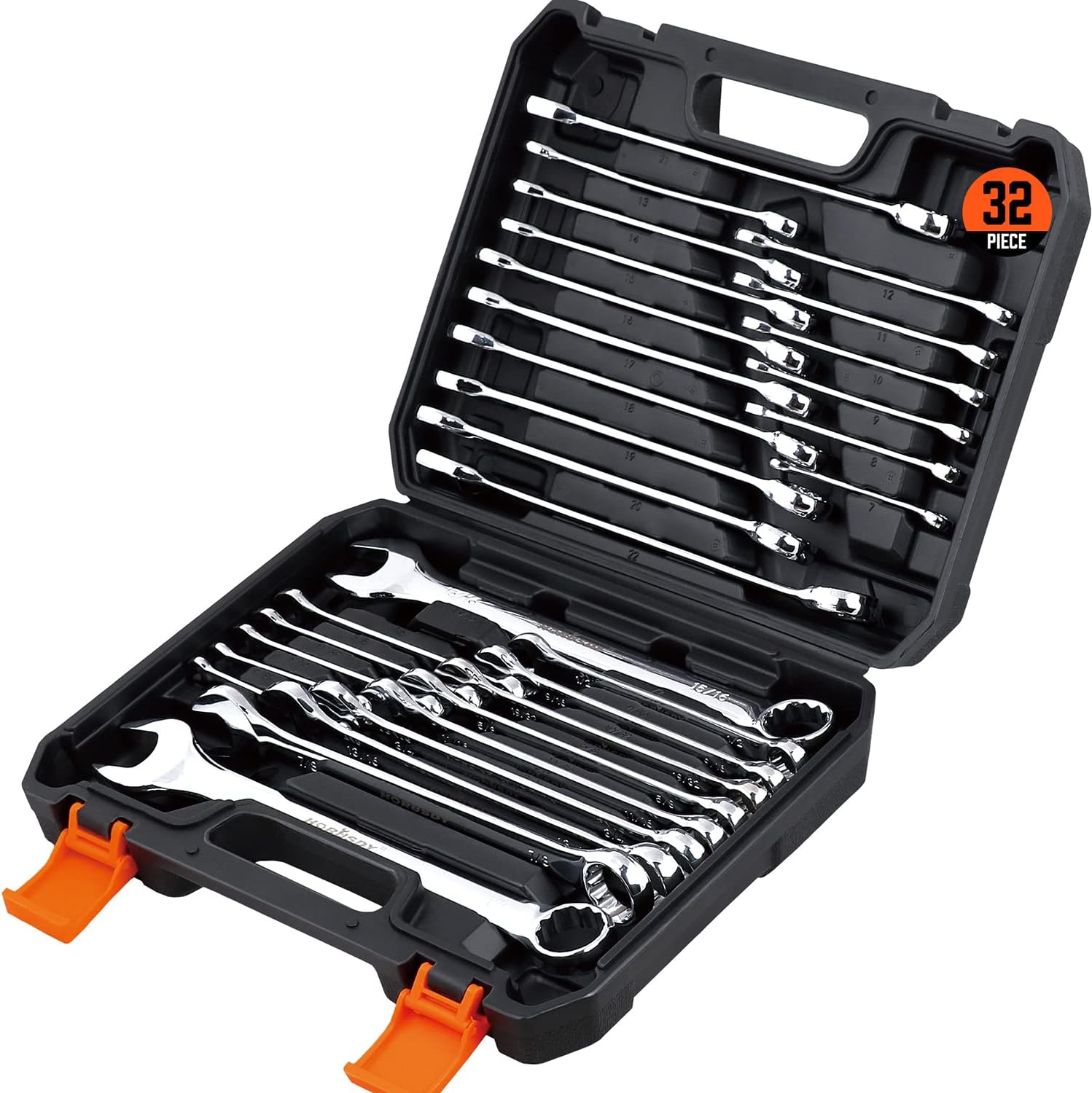 32-Piece Combination Wrench Set for Precision and Durability