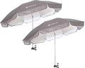 XL Chair Umbrella with Clamp 47 in - Large UPF50+ Shade