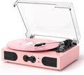 Vinyl Record Player with Built-in Speakers 3-Speed Turntable