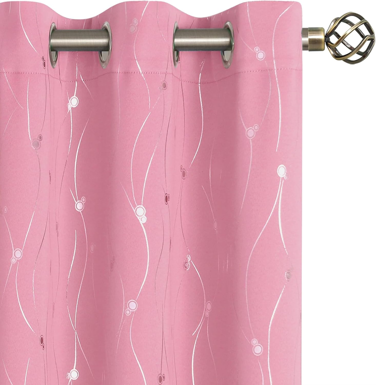 BGment Pink Blackout Curtains 84 Inch Length for Living Room