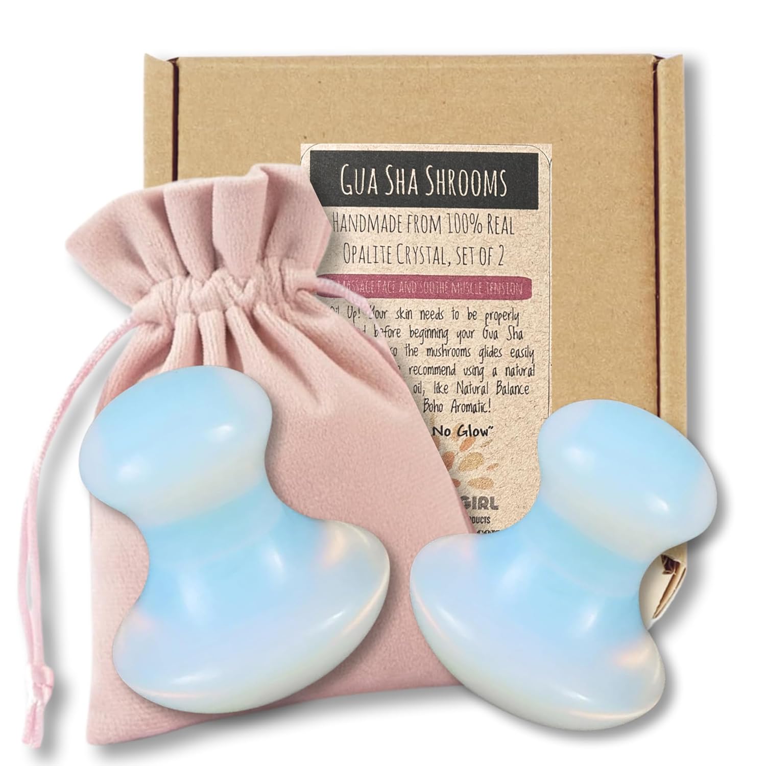Opalite Gua Sha Set: Jaw Sculpt + Facial Tone