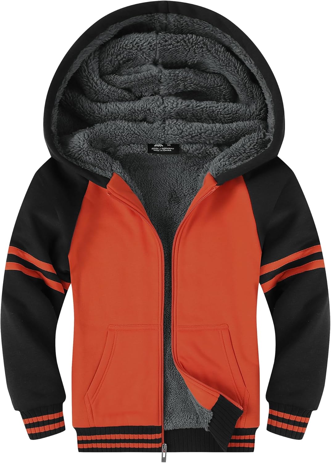 SWISSWELL Hooded Jacket for Boys - Ultra Soft Sherpa Fleece