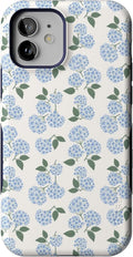 Casely iPhone 12 Pro Case Nantucket Cottage Blue Hydrangea - Bold