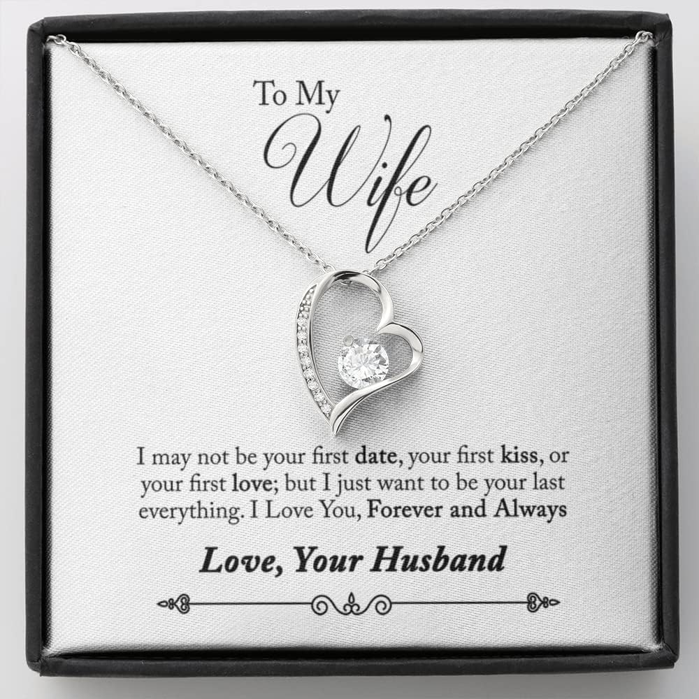 Soulmate Necklace for Wife with Heartfelt Message Card Gift