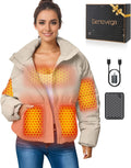 Graphene Women Heated Jacket 12V Fast Charge 18400mAh Large Capacity
