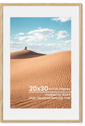 Natural Oak Wood Picture Frame 20x30 - Solid Oak Poster Frame