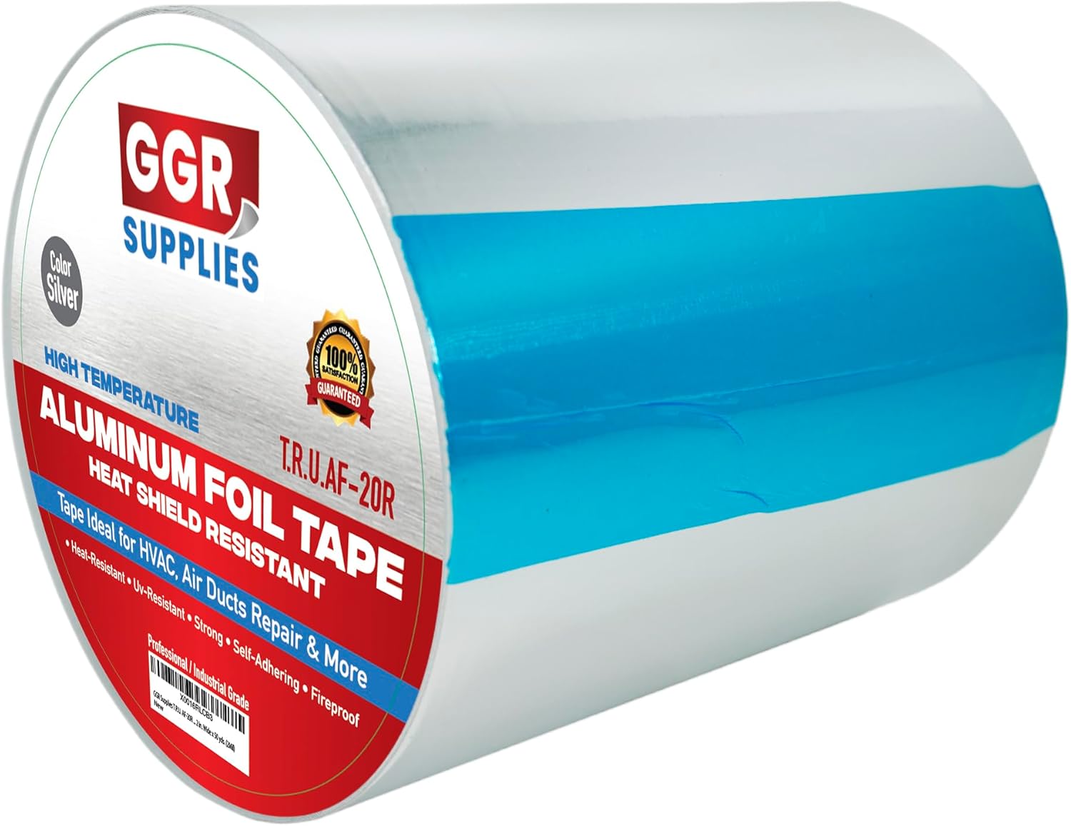 GGR Supplies AF-20R High Temperature Aluminum Foil Tape for HVAC