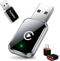 Wireless CarPlay Adapter for iPhone (Silver) - Fast 5.8GHz Wireless