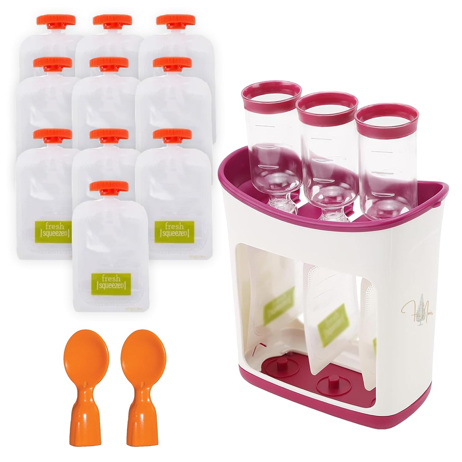 Fir Noir Squeeze Station - Homemade Baby Food on the Go!