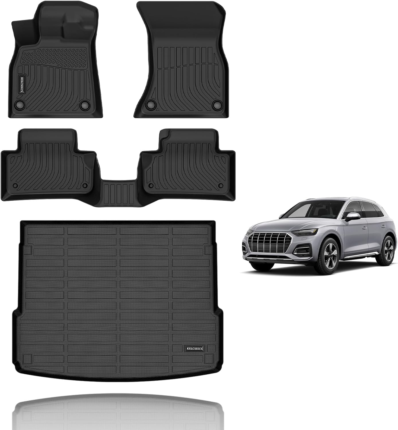 KELCSEECS Floor Mats for Audi Q5 2018-2024 All Weather