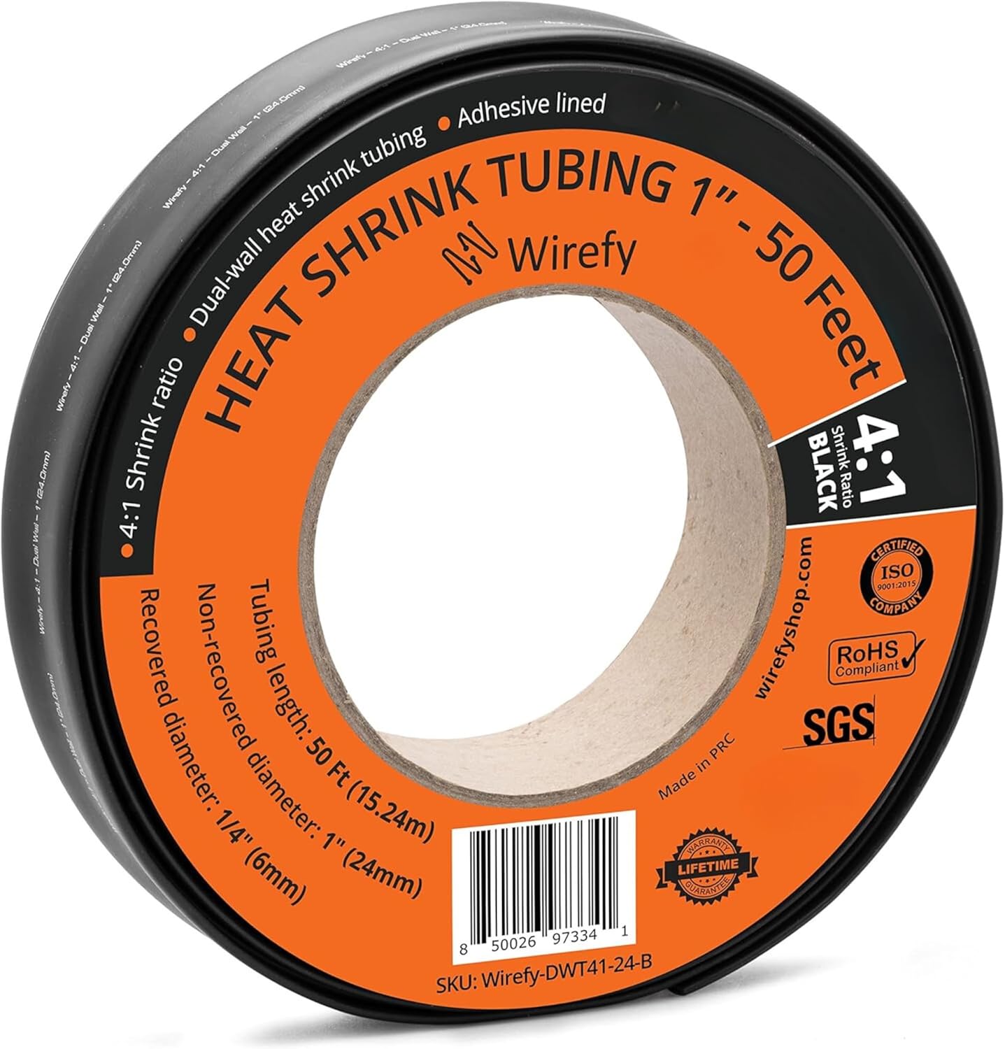 Wirefy 1 Heat Shrink Tubing - Large Diameter Adhesive Lined