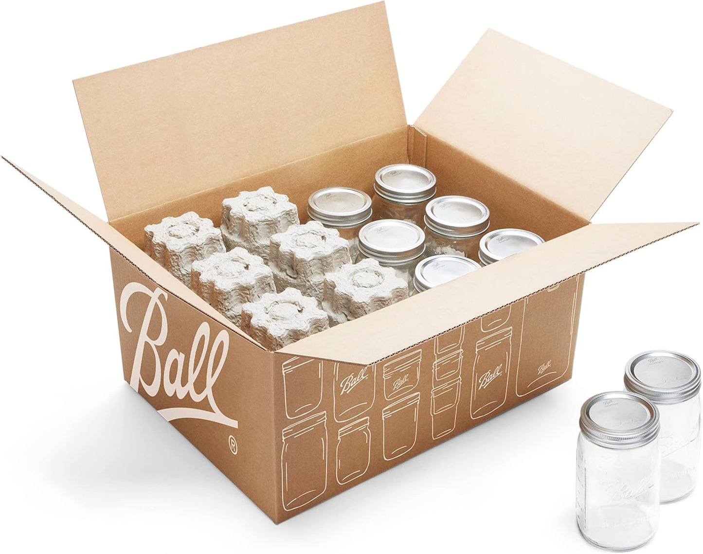 Ball Wide Mouth 32oz Canning Jars for Fresh Preserving