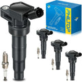 Ignition Coil Pack and Double Iridium Spark Plugs Set of 4 - Reliable